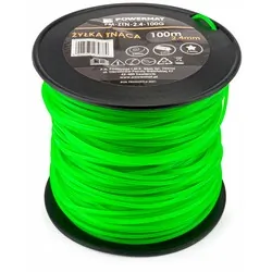 Żyłka do głowicy kosy spalinowej Powermat 2,4mm x 100m 5-kątna