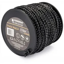 Żyłka do głowicy kosy spalinowej Powermat 2,4mm x 115m 5-kątna