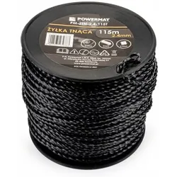 Żyłka do głowicy kosy spalinowej Powermat 2,4mm x 115m 5-kątna