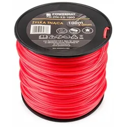 Żyłka do głowicy kosy spalinowej Powermat 3mm x 100m 5-kątna