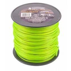 Żyłka zbrojona do podkaszarki kosy spalinowej Powermat 2,4mm x 100m 5-kątna