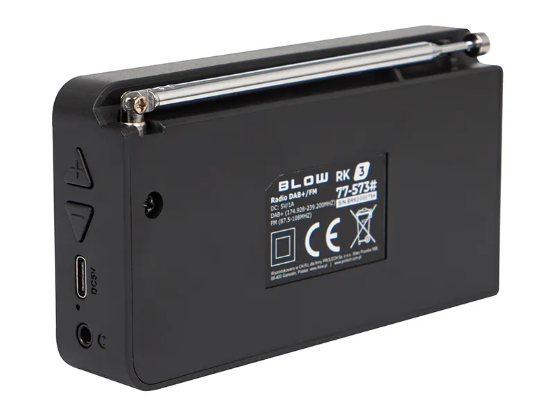 Bezprzewodowe radio kuchenne FM/DAB+ przenośne BLOW RK4 Bluetooth