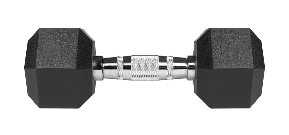 Hantle żeliwne gumowane HEX 2x 7kg REBEL ACTIVE