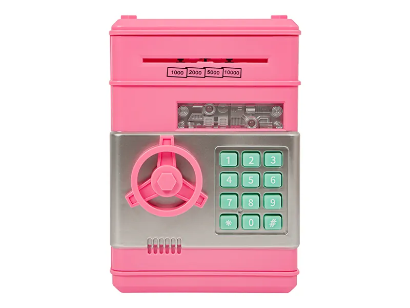 Sejf kasetka na zamek elektroniczny skarbonka dla dzieci BLOW SB-06 różowy