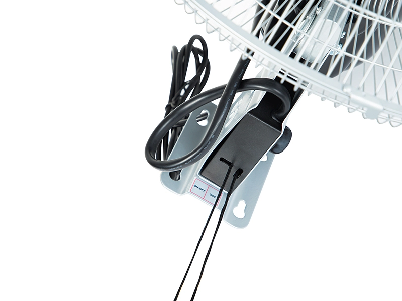Cyrkulator wentylator ścienny 50 cm 220W do montażu na ścianie - kolor srebrny