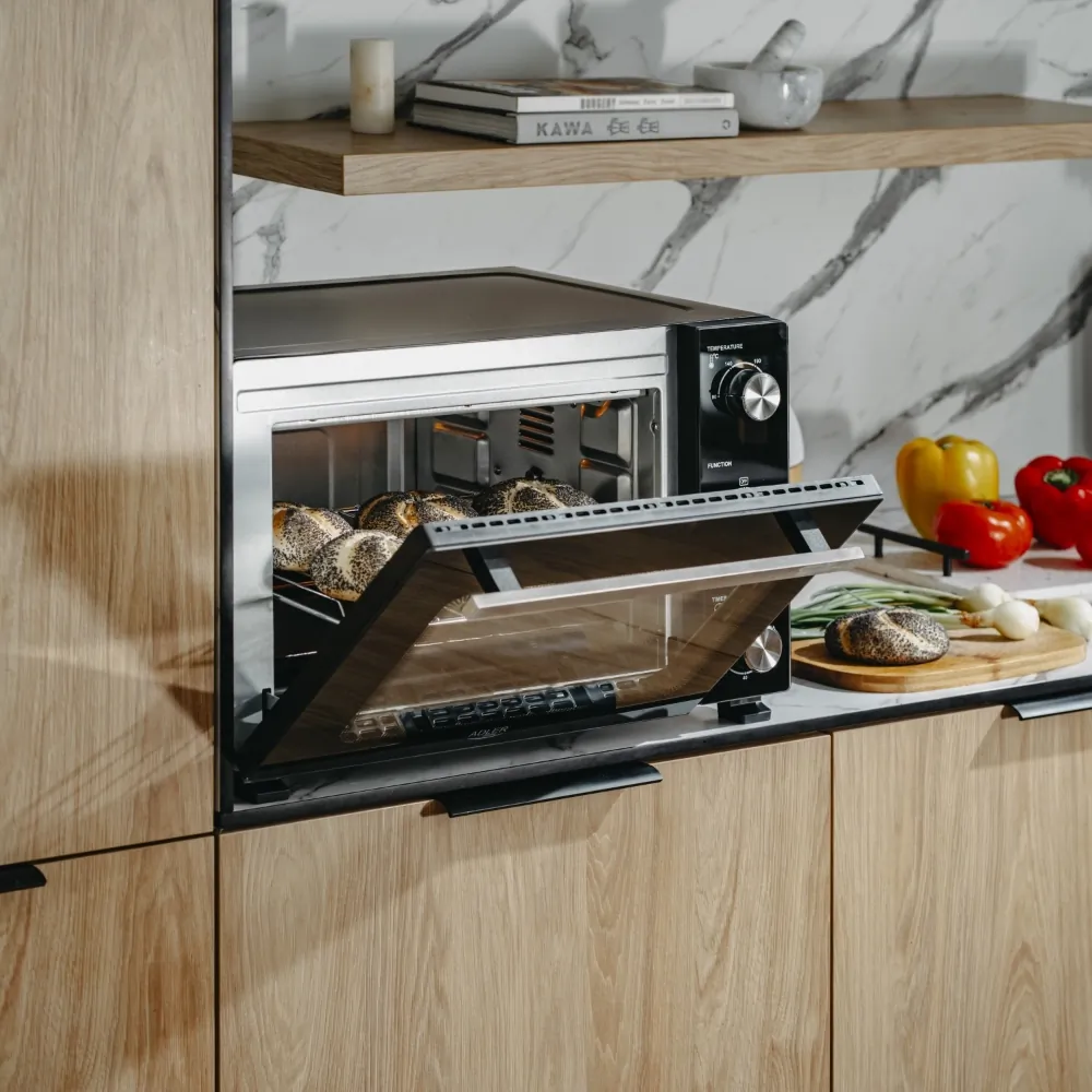Piekarnik elektryczny 35L Adler AD 6025 + blacha do pieczenia + ruszt z uchwytem + rożen
