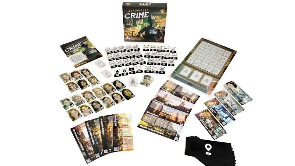 Gra planszowa KRONIKI ZBRODNI: EDYCJA SPECJALNA Lucky Duck Games + aplikacja + okulary VR