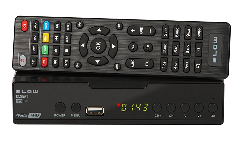 Tuner cyfrowy telewizji naziemnej DVB-T2 BLOW 4625FHD H.265 V2