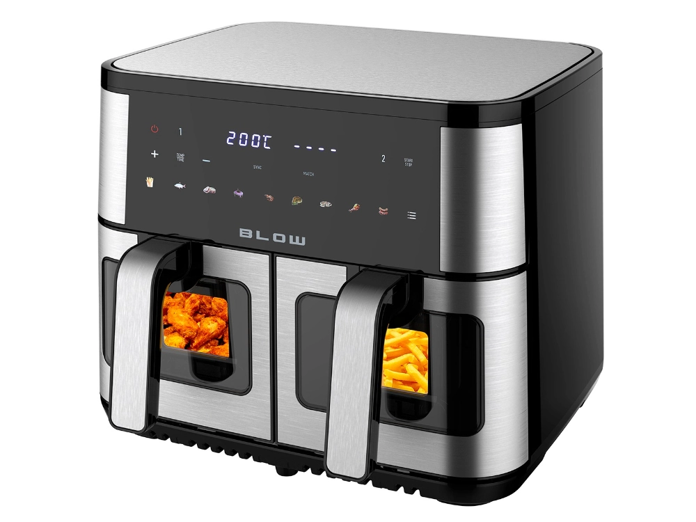 AIR FRYER frytkownica beztłuszczowa BLOW 2500W 9L dwukomorowy