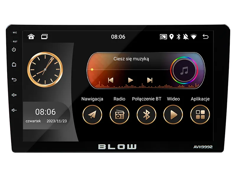 Radio samochodowe BLOW AVH-9991 2DIN 9" Android Bluetooth WiFi GPS CARPLAY