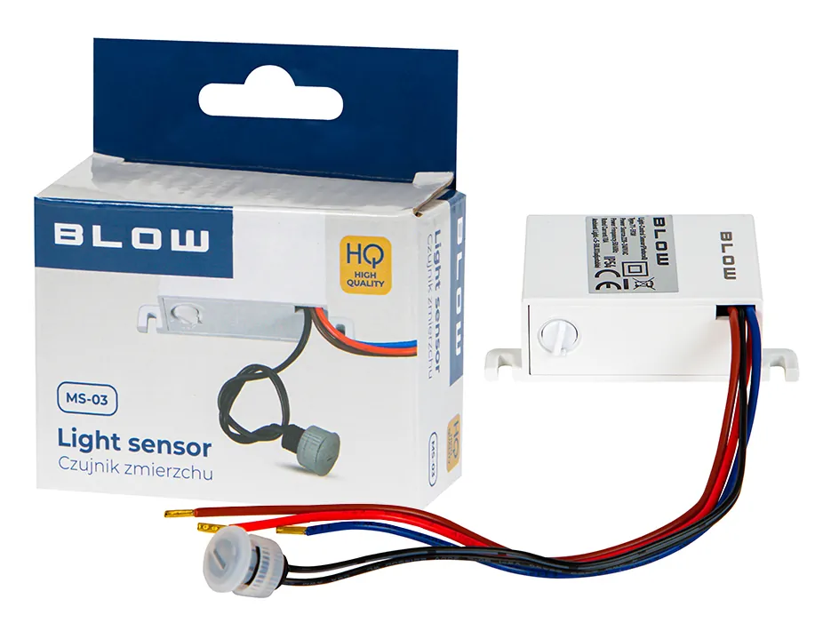 Czujnik zmierzchu BLOW MS-03 biały