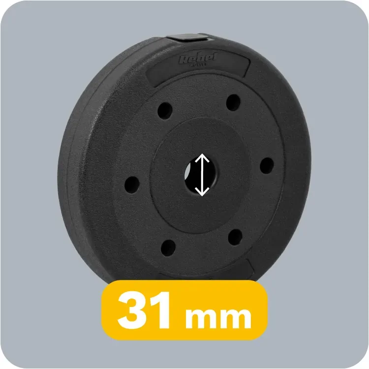 Zestaw obciążeń bitumicznych otwór 31mm REBEL ACTIVE  4x5kg
