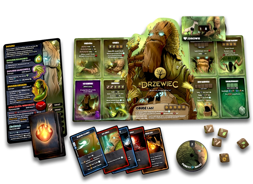 Gra karciana DICE THRONE: DRZEWIEC vs NINJA - Lucky Duck Games