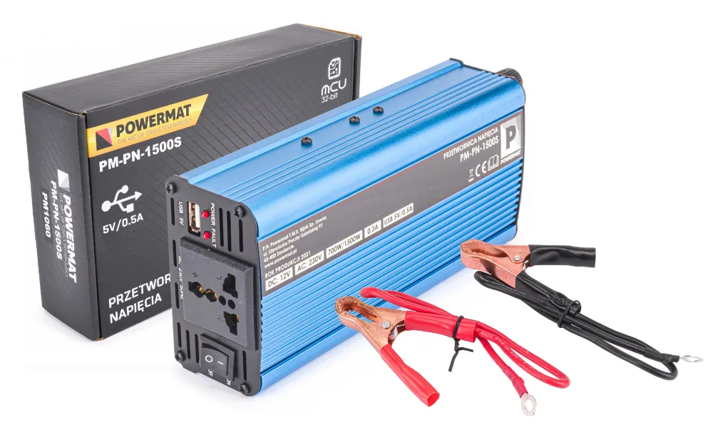 Przetwornica napięcia 12V 1500W Powermat PM-PN-1500S
