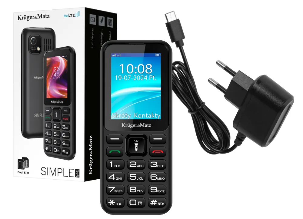 Telefon komórkowy GSM dla seniora Kruger&Matz Simple KM0940 4G