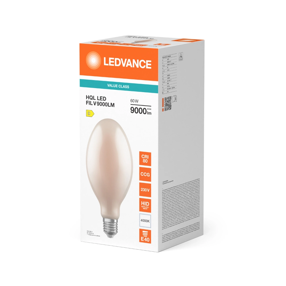Żarówka LED uliczna E40 LEDVANCE 60W 4000K barwa neutralna IP65