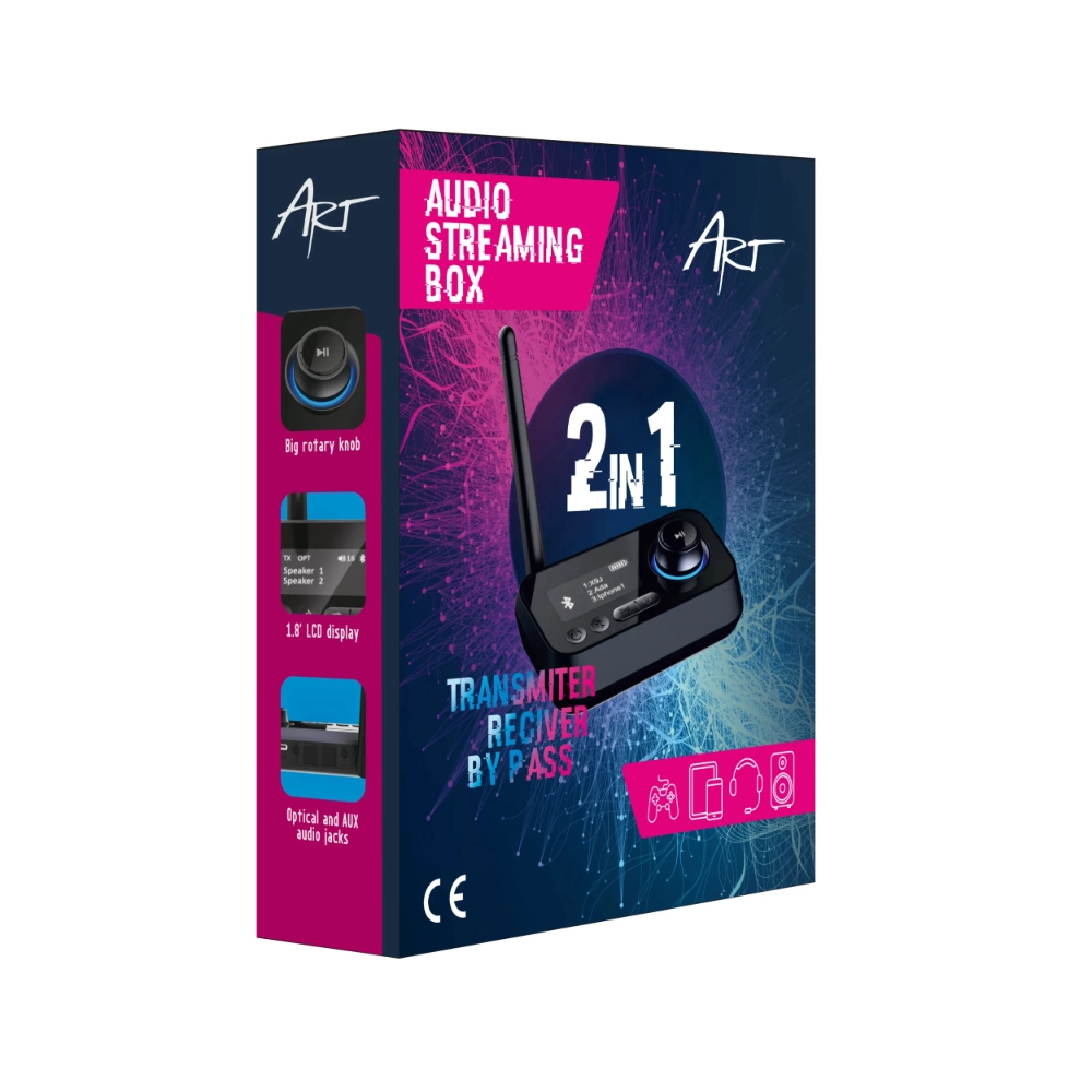 Transmiter sygnału Audio przez AUX/OPT Bluetooth ART BT-17