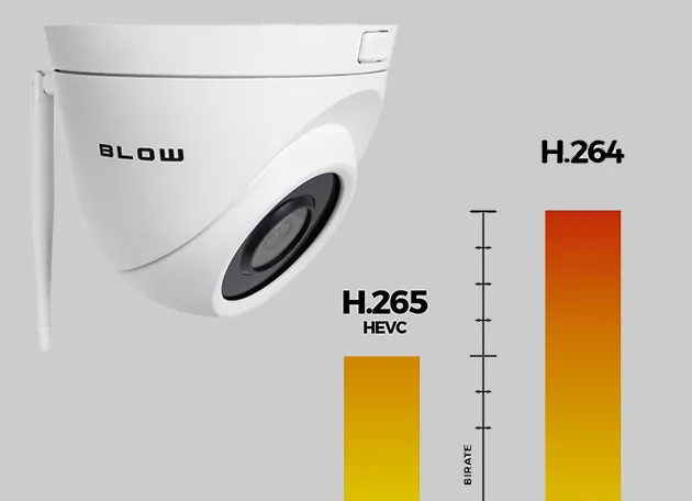 Zewnętrzna kamera kopułowa IP BLOW WiFi 5MP