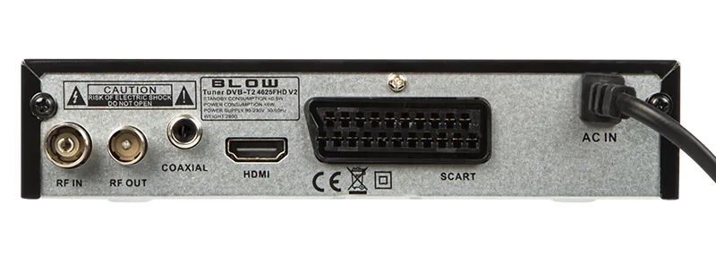 Tuner cyfrowy telewizji naziemnej DVB-T2 BLOW 4625FHD H.265 V2