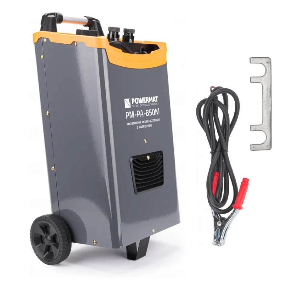 Prostownik akumulatorowy z rozruchem 850A 12/24V Powermat PM-PA-850M