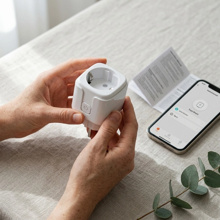 Smart adapter gniazdo 230V WiFi białe ART oem