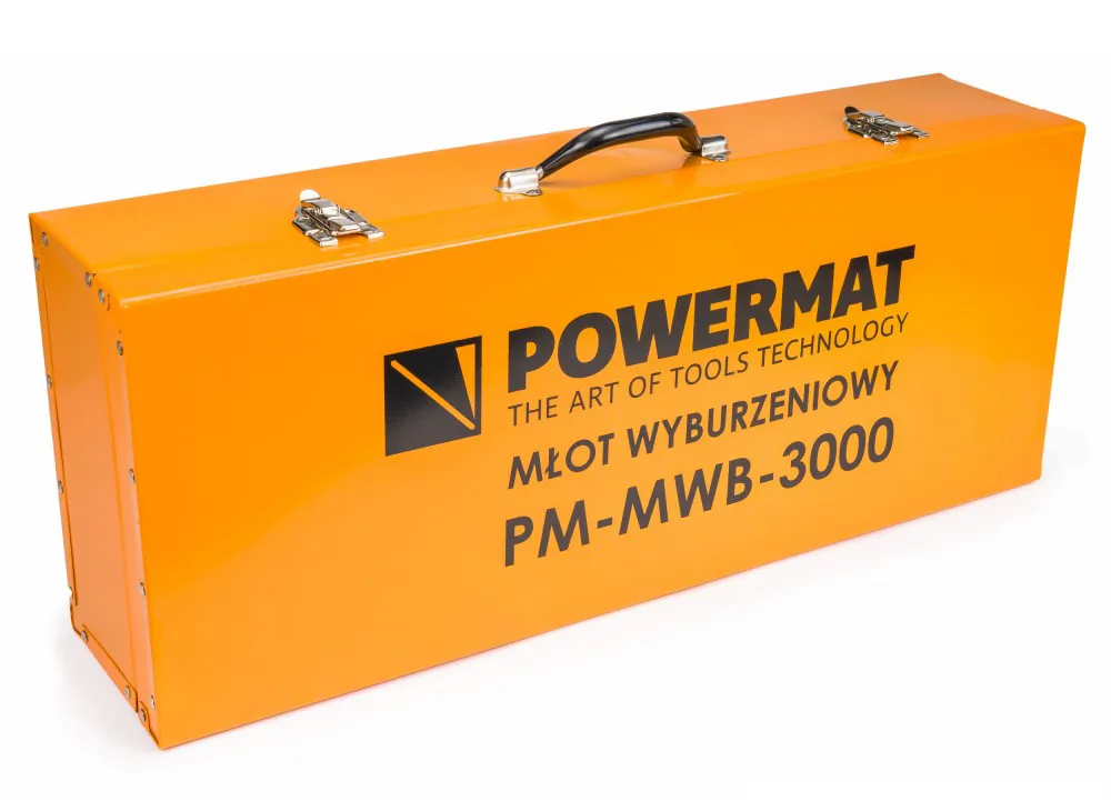 Młot udarowy wyburzeniowy SDS-HEX 45J 3000W Powermat PM-MWB-3000 + walizka