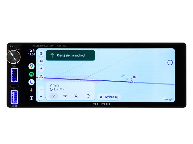 Radio samochodowe BLOW AVH-686A CarPlay AndroidAuto RDS MP3 USB SD Bluetooth