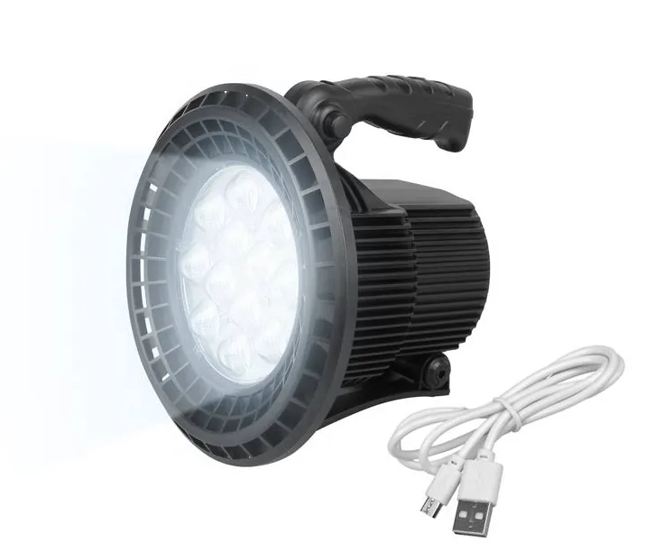 Latarka ręczna szperacz LTC 168xLED 1600lm + 30xSMD 300lm + stroboskop akumulator 7500mAh
