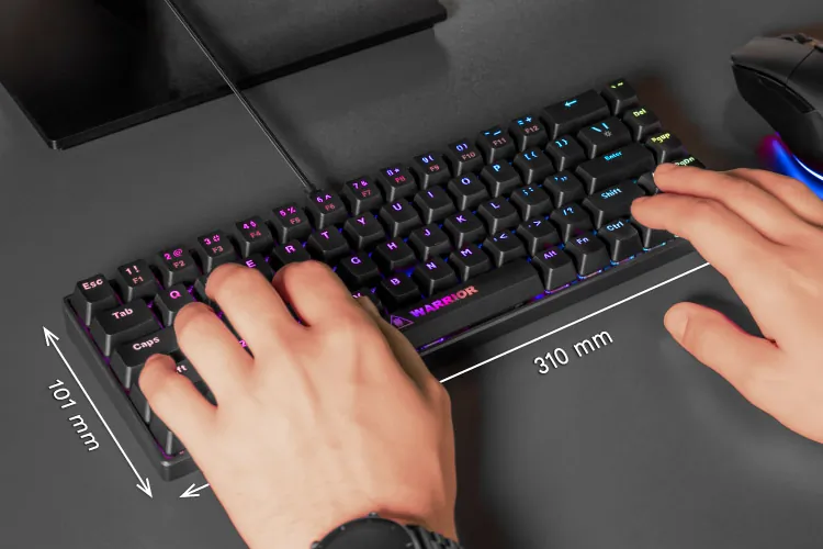 Klawiatura gamingowa mechaniczna Kruger&Matz Warrior GK-120 RGB podświetlana