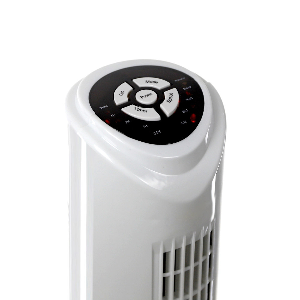 Wentylator kolumnowy 79cm 50W pilot oscylacja timer cichy do biura domu biały