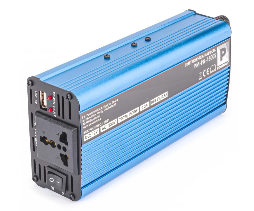 Przetwornica napięcia 12V 1500W Powermat PM-PN-1500S