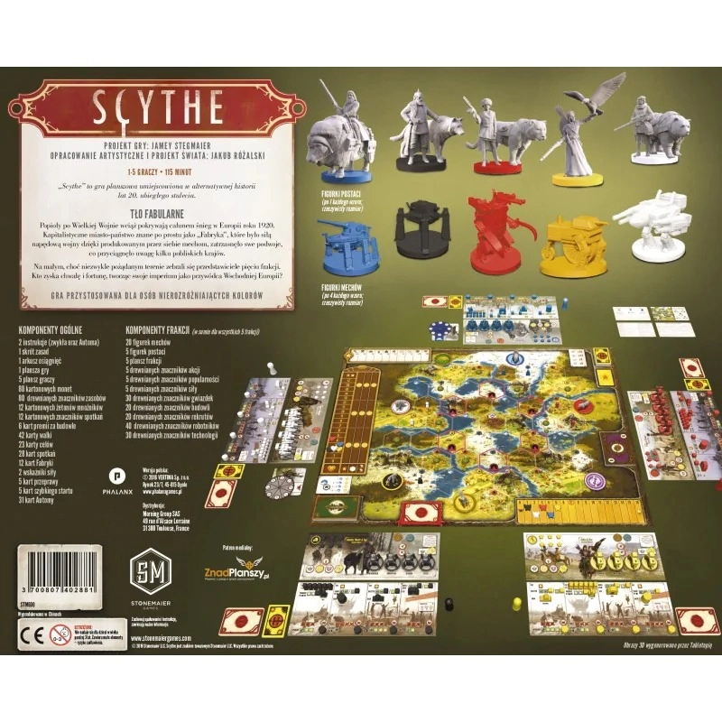 Gra planszowa SCYTHE - podstawa PHALANX GAMES