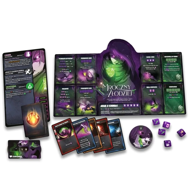 Gra DICE THRONE: PIROMANTKA vs MROCZNY ZŁODZIEJ - Lucky Duck Games