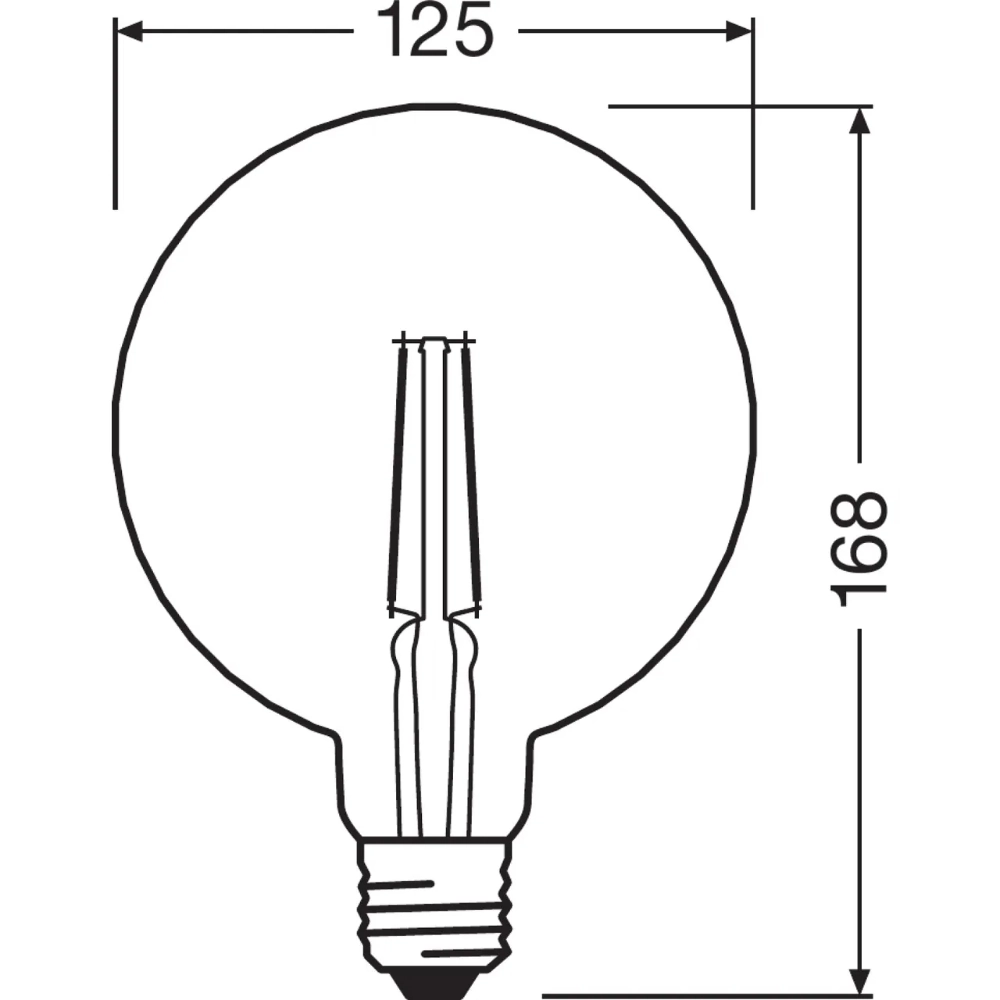 Żarówka retro LED ozdobna filament 4W E27 2400K ciepło biała OSRAM Vintage 1906