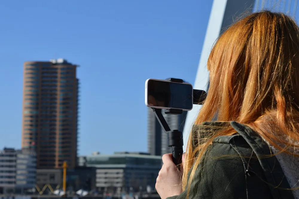 Gimbal stabilizator obrazu do telefonu smartfona Blow BG700 składany