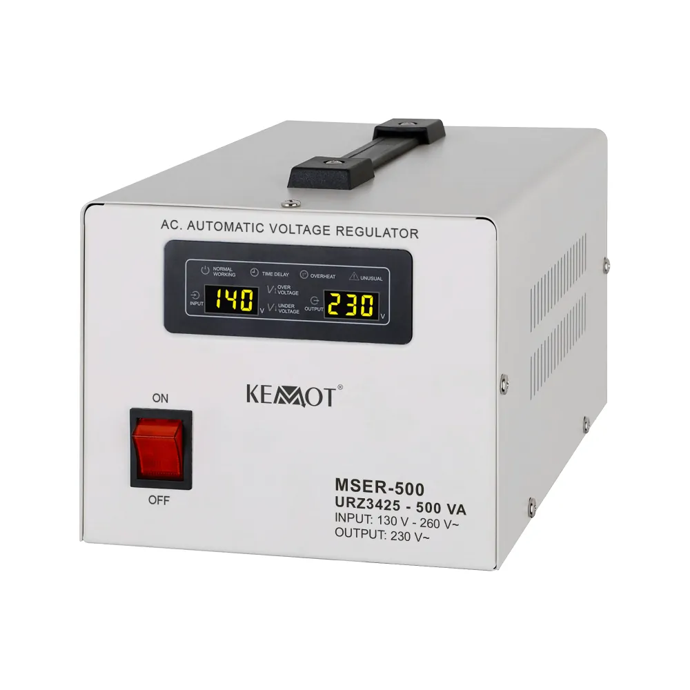 Automatyczny stabilizator napięcia KEMOT MSER-500 500VA serwomotor