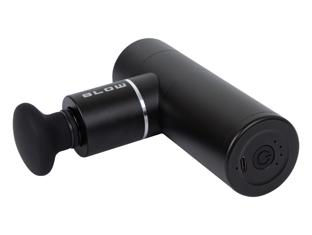 Pistolet do masażu masażer aluminowy BLOW Wave 6000 zestaw