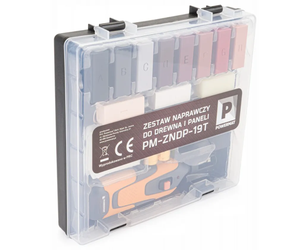 Zestaw do naprawy drewna Powermat PM-ZNDP-19T