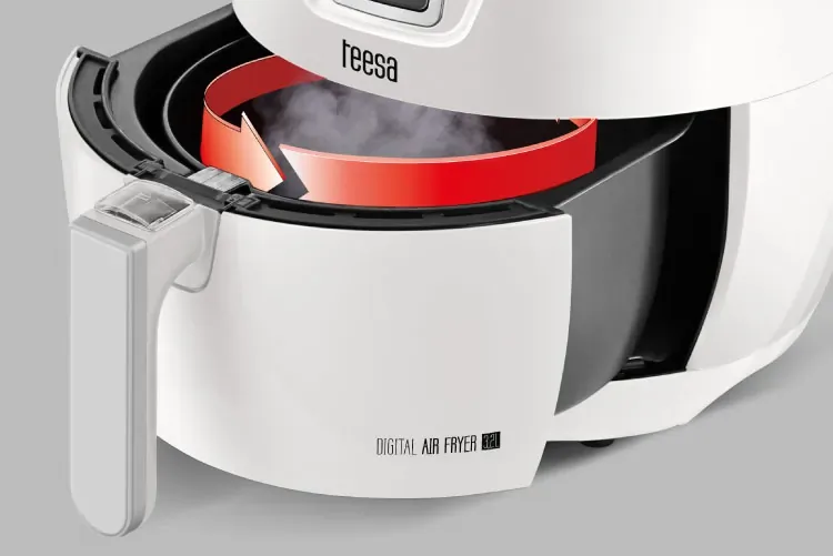 Frytkownica beztłuszczowa TEESA DIGITAL AIR FRYER 3,2L BLACK