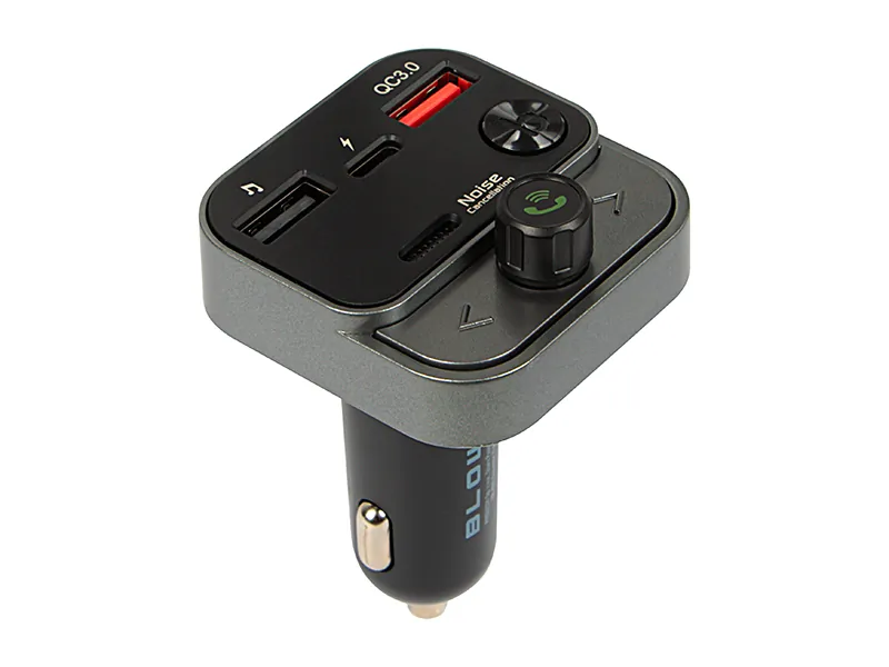 Transmiter FM z zestawem głośnomówiącym BLOW Bluetooth 5.1 + QC3.0 + PD 30W