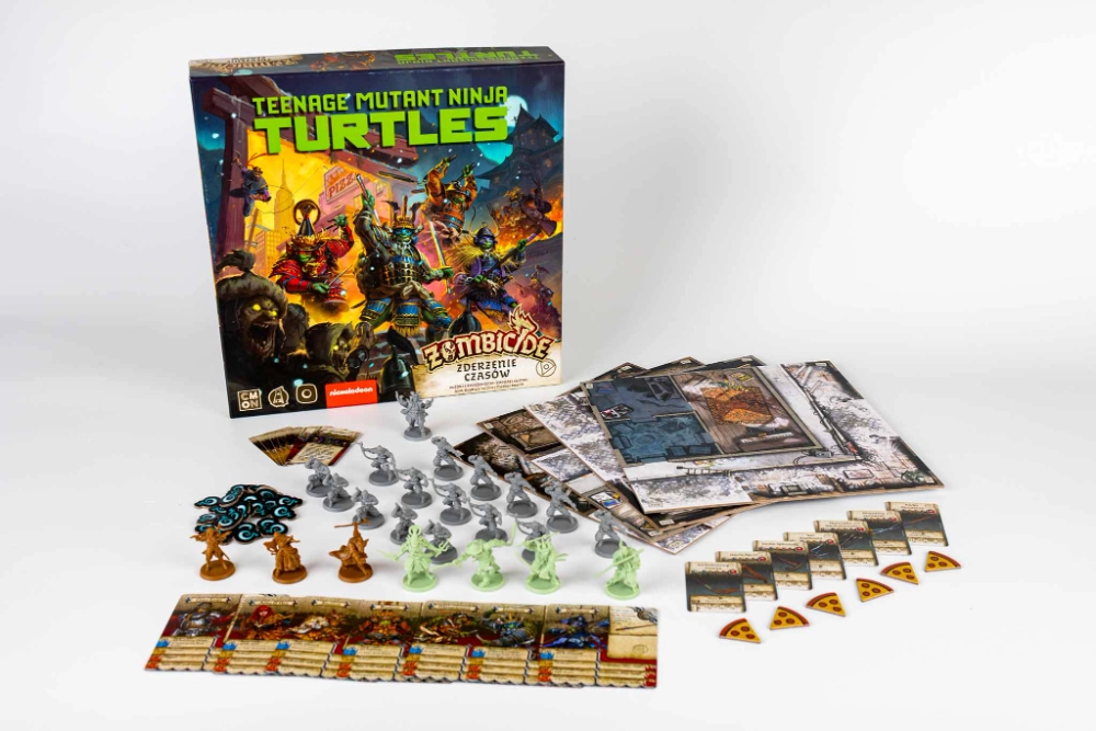 Gra Planszowa ZOMBICIDE: BIAŁA ŚMIERĆ - TMNT -ZDERZENIE CZASÓW - dodatek - Portal