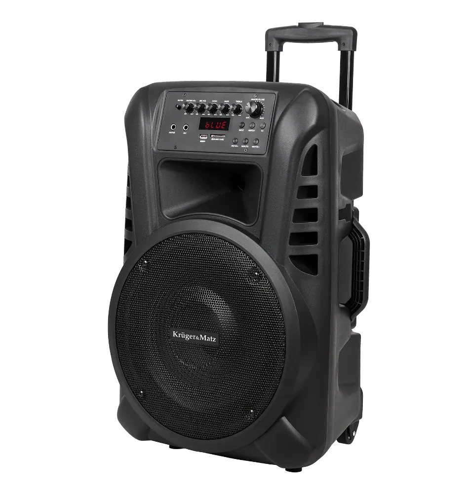 Głośnik aktywna kolumna głośnikowa Bluetooth Krüger&Matz 40W SD USB FM + 2 mikrofony bezprzewodowe + pilot