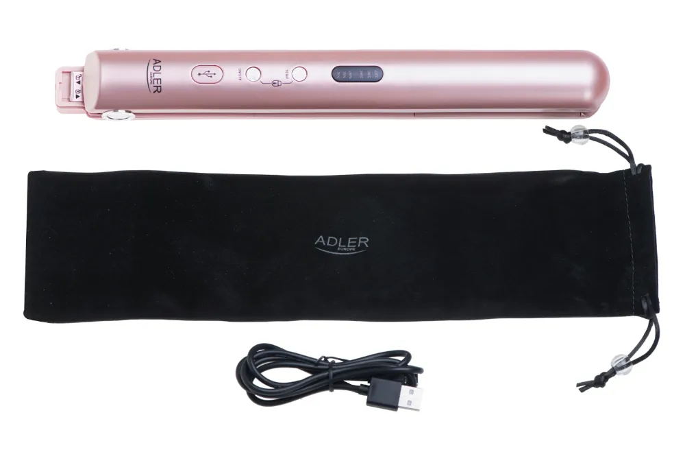 Prostownica bezprzewodowa podróżna USB Adler AD 2327 różowa