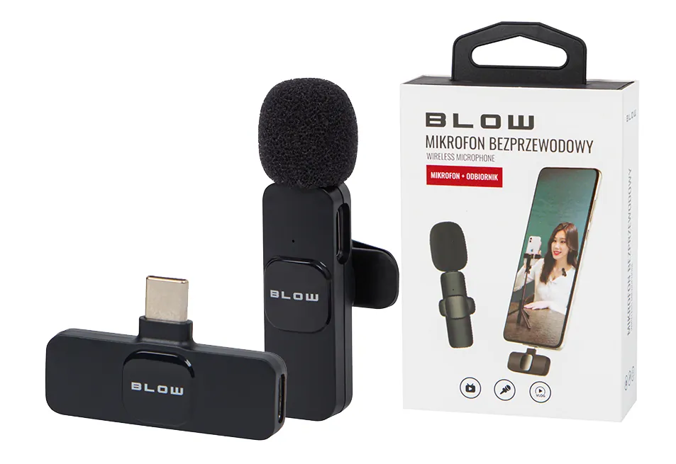 Mikrofon bezprzewodowy do smartfona USB-C BLOW