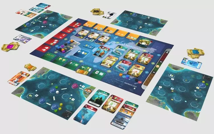 Gra Planszowa PODWODNE MIASTA - podstawa Portal