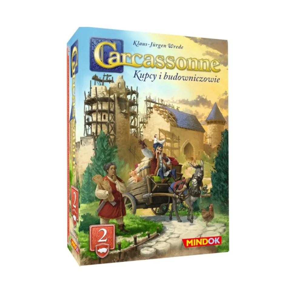 Gra planszowa CARCASSONNE Kupcy i budowniczowie - 2 (trzecia edycja) dodatek pl Bard