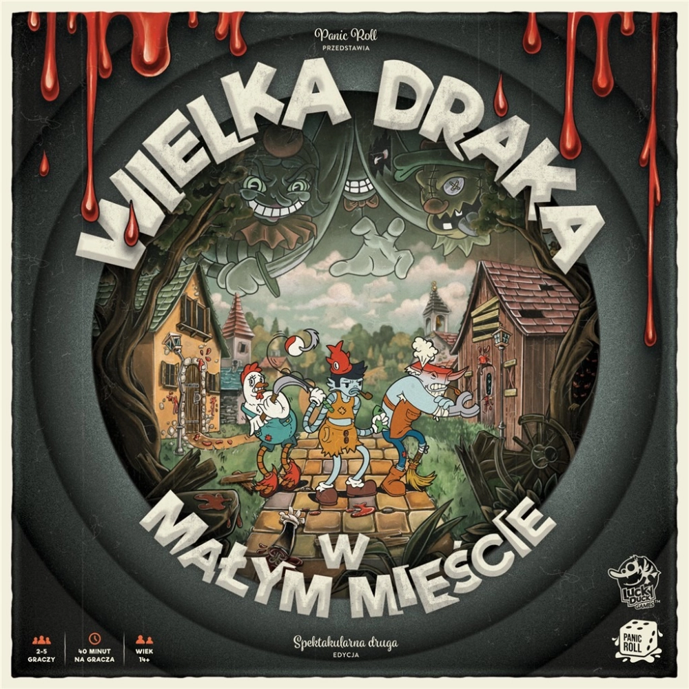Gra WIELKA DRAKA W MAŁYM MIEŚCIE - podstawa - Lucky Duck 