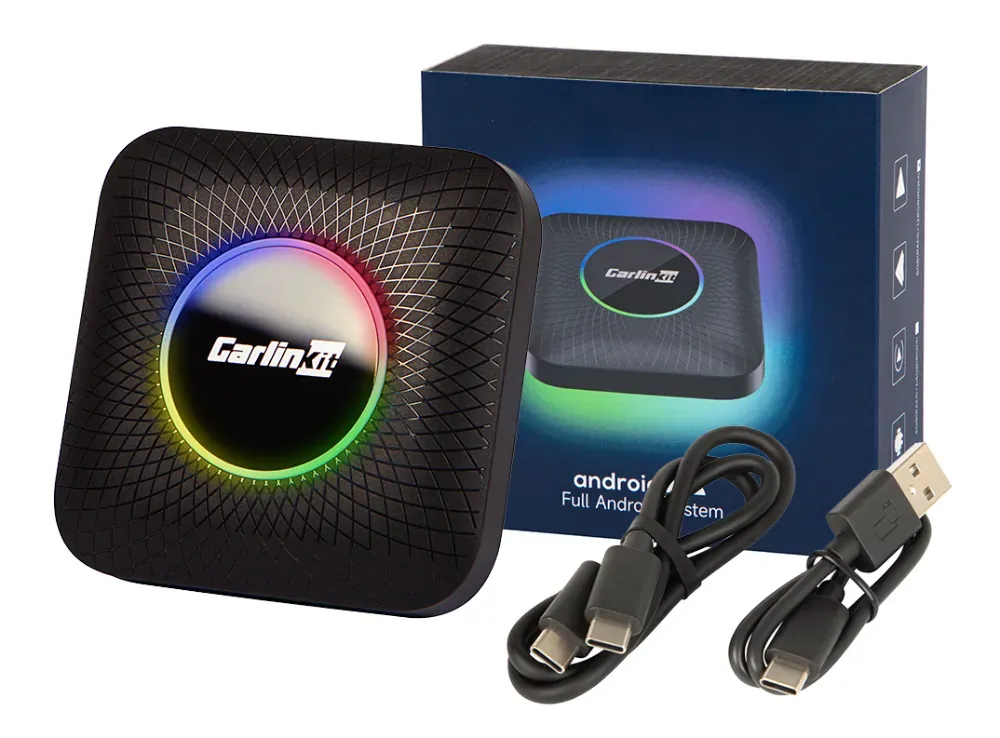 Bezprzewodowy adapter CarlinKit CarPlay5.0 SIM Android Auto i Apple CarPlay + 64GB