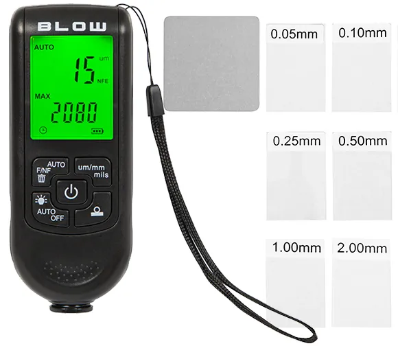 Miernik grubości lakieru z wyświetlaczem LCD BLOW 0 ~ 2000um