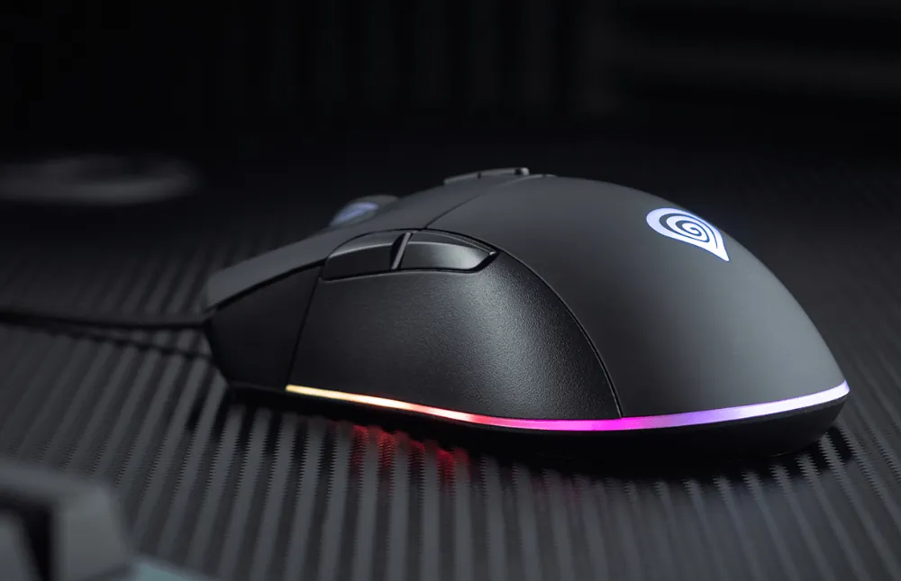 Mysz gamingowa podświetlana GENESIS KRYPTON 290 dla graczy 6400DPI + oprogramowanie